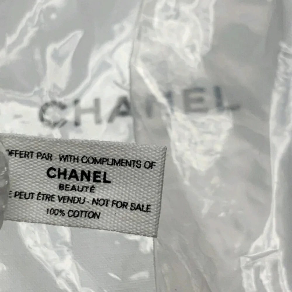 CHANEL Beauty MEDIUM Organic Cotton Drawstring Dust Bag 12"x7"x5" NEW AUTHENTIC - Picture 5 of 7